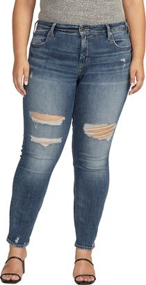 Ripped High Waist Boyfriend Jeans