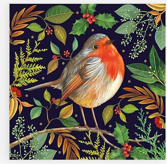 Selfridges Edit Christmas Charity Robin-print Christmas Cards Pack of Eight