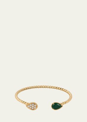 Yellow Gold Serpent Boheme Bracelet with Diamond Small Motif