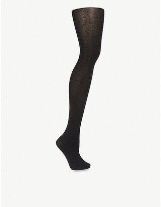 Womens Black Cotton Touch Tights