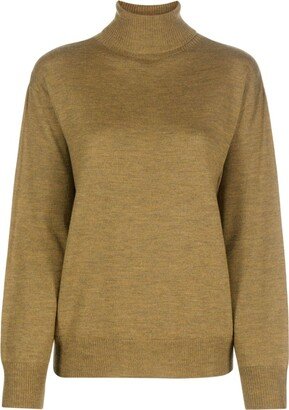 Roll-Neck Virgin Wool Jumper-AE