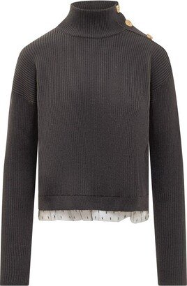 Turtleneck Long-Sleeved Jumper-AB