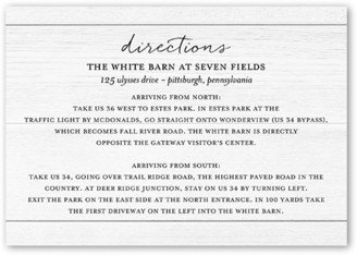 Enclosure Cards: Calligraphy Collection Wedding Enclosure Card, White, Matte, Signature Smooth Cardstock, Square