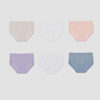 Women's 6pk Pure Comfort Organic Cotton Briefs - Colors May Vary