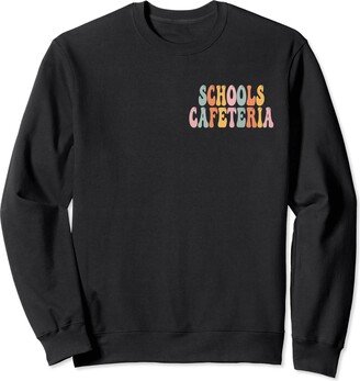 Bwili School Gifts Idea. Schools Cafeteria Groovy Women First Day Of School Sweatshirt