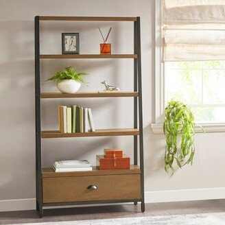 Fort Bookcase - Brown/Bronze