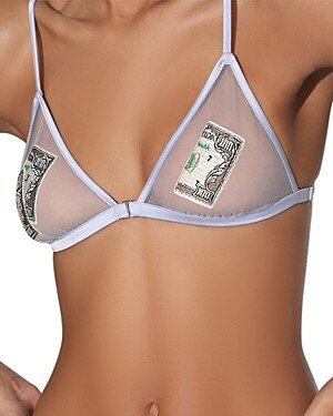 Money Embroidery Bra