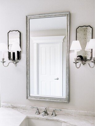 Frame My Mirror Crenshaw Silver Framed Vanity Mirror