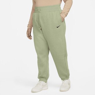 Women's Sportswear Phoenix Fleece High-Waisted Oversized Sweatpants (Plus Size) in Green