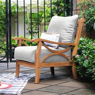 Cambridge Casual Lowell Teak Patio Lounge Chair with Cushion