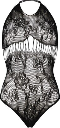 Private Halter Fishnet Bodysuit