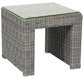 Savannah Aluminum/Resin Wicker End Table