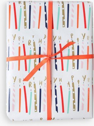 Happy Birthday Candle Wrapping Paper