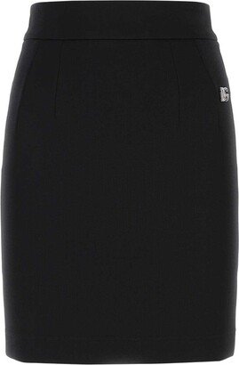 High-Waist Stretch Mini Skirt