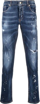 Iggy paint-splatter skinny jeans