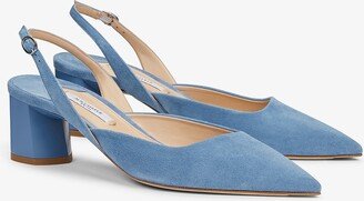 Irene Slingback - Suede - Sky Blue