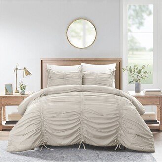 Grace Living Abril Ruched Comforter Set-AB