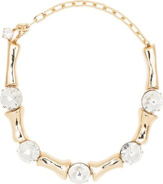 Bone Choker crystal-embellished necklace