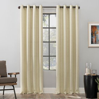 Scott Living Dari Heathered Texture Semi-Sheer Grommet Curtain Panel, Single Panel