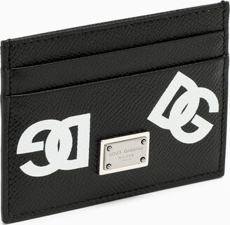 Black card holder with logo