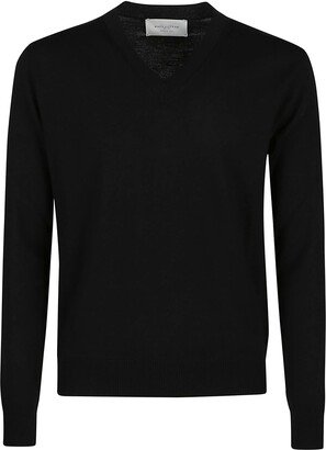 Plain V-neck Sweater