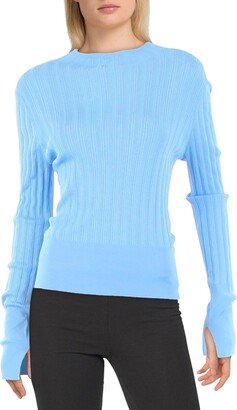 Dawson Womens Mock Neck Textured Pullover Top