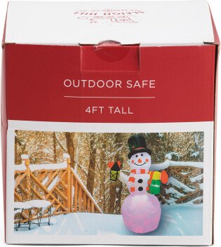 4ft Inflatable Snowman