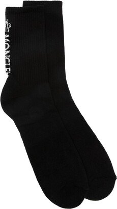 Intarsia-Knit Logo Socks