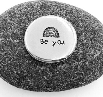 Be You Pocket Coin, Yourself, Rainbow Pride, Hand Stamped Custom Inspirational Gift, Coins, Pride Month Gift