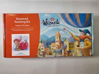 Crafting Spark Diamond Painting Kit Wizardi Teddy Bear WD2303 7.9 x 7.9 inches