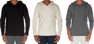 Unsimply Stitched Hooded Henley Non Ribbed With Buttons Value Pack