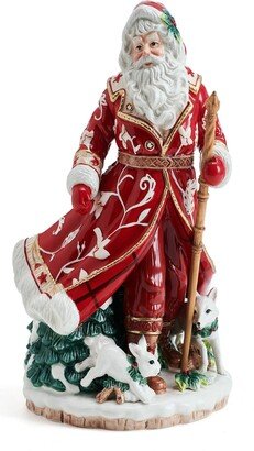 Studio Collection 12.75-Inch Town & Country Santa Figurine, 12.75-inch