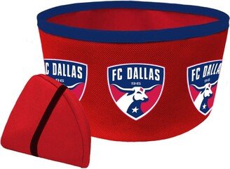 All Star Dogs Fc Dallas Collapsible Travel Dog Bowl