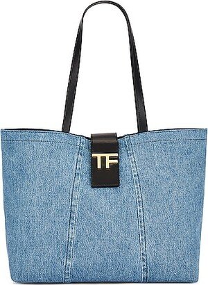 Denim TF Small Tote Bag in Blue