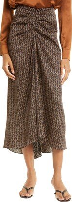 Limani Ruched Midi Skirt