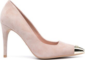 100mm Pointed-Toe Suede Pumps