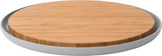 Leo Collection Bamboo Cutting Board with Plate