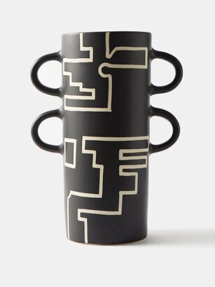 The Conran Shop Geometric-pattern Stoneware Vase