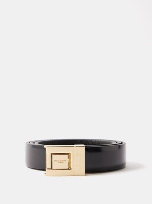 Logo-engraved Patent-leather Belt