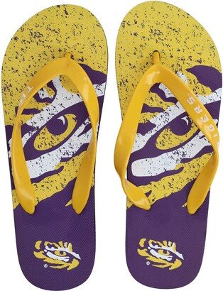 Foco Men's and Women's Lsu Tigers Big Logo Flip-Flops