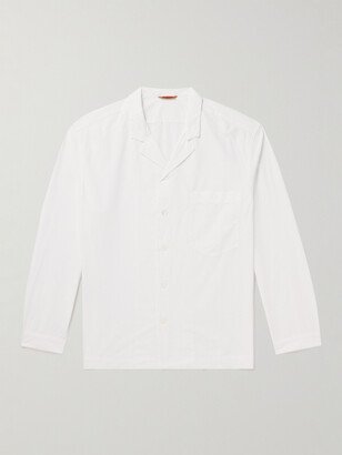 Camp-Collar Cotton Shirt