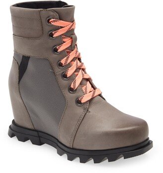 Joan of Arctic Waterproof Wedge III Lexie Lace-Up Bootie-AA