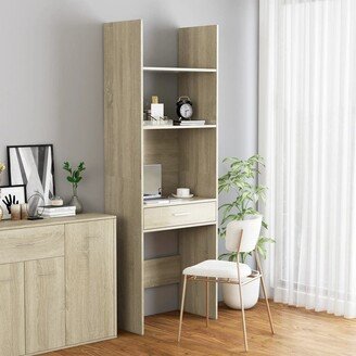 Book Cabinet Sonoma Oak 23.6x13.8x70.9 Chipboard-AA