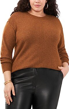 Vince Camuto Plus Vince Camuto Drop Shoulder Cozy Sweater