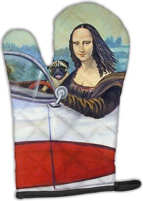 Fawn Pug and Mona Lisa Oven Mitt