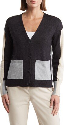 Colorblock Crop Cardigan