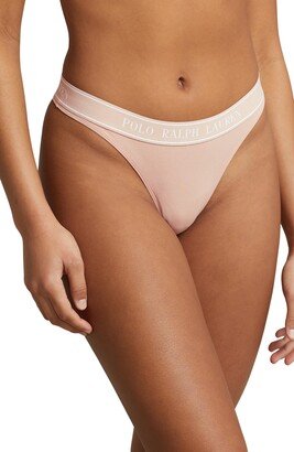 Mid Rise Cotton Blend Thong-AA