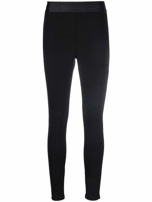 Logo-Waistband Leggings-AA