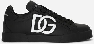 Calfskin Portofino sneakers with logo