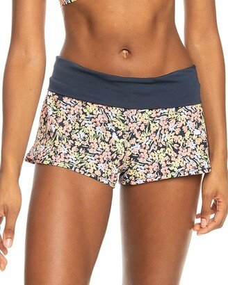 Endless Summer Printed Boardshorts (Mood Indigo Ditsy Love) Women's Swimwear